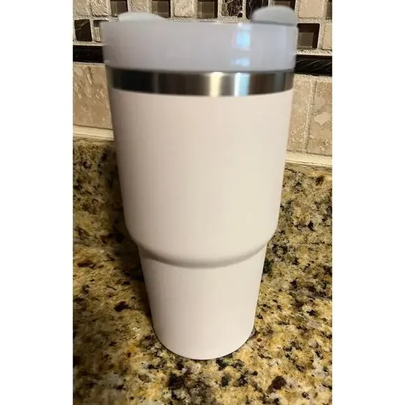 EUC Stanley 20oz Stainless Steel Tumbler - Rose Quartz - Picture 3 of 6